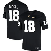 Hayden Moses Men's Nike Black Vanderbilt Commodores NIL Pick-A-Player Game Jersey