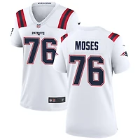 Morgan Moses Women's Nike New England Patriots White Custom Game Jersey