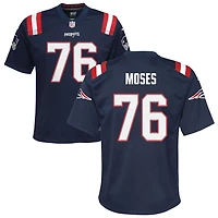 Morgan Moses Youth Nike Navy New England Patriots Custom Game Jersey