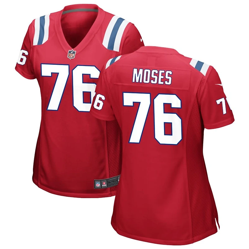 Morgan Moses Women's Nike Red New England Patriots Alternate Custom Jersey