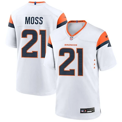 Riley Moss Men's Nike  White Denver Broncos Mile High Collection Custom Game Jersey