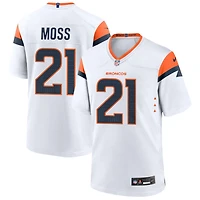 Riley Moss Men's Nike  White Denver Broncos Mile High Collection Custom Game Jersey