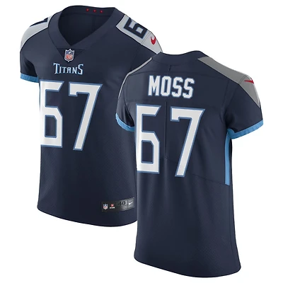Drew Moss Men's Nike Navy Tennessee Titans Vapor Untouchable Custom Elite Jersey