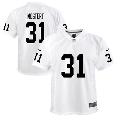 Raheem Mostert Youth Nike White Las Vegas Raiders Team Custom Game Jersey