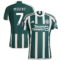 Mason Mount Men's adidas  Green Manchester United 2023/24 Away Authentic Custom Jersey