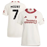 Mason Mount Women's adidas  White Manchester United 2023/24 Third Replica Custom Jersey
