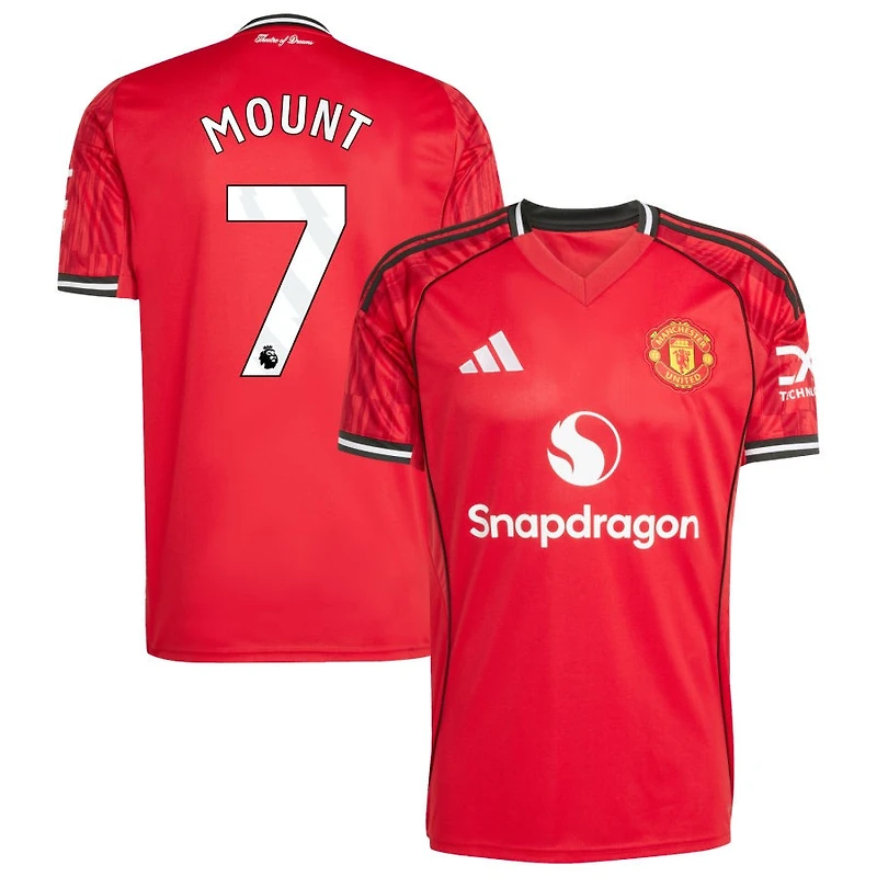 Mason Mount Men's adidas Red Manchester United Home 2025/26 Custom Replica Jersey