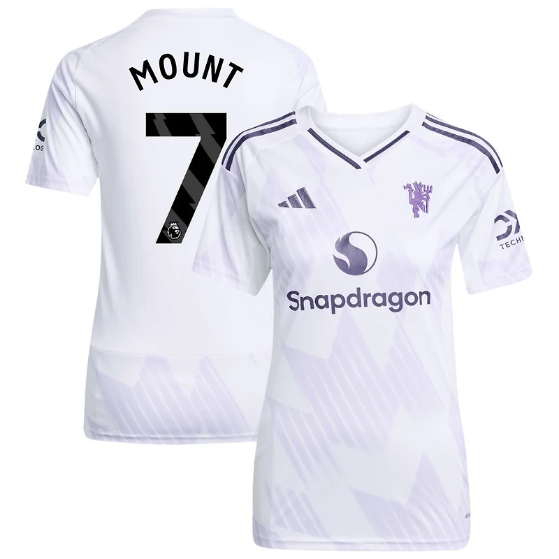 Mason Mount Women's adidas White Manchester United 2025/26 Away Replica Custom Jersey