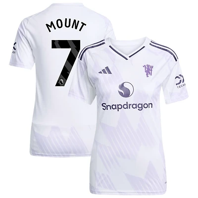 Mason Mount Women's adidas White Manchester United 2025/26 Away Replica Custom Jersey