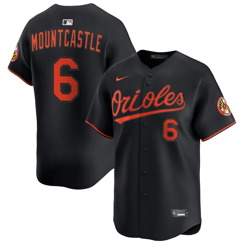 Ryan Mountcastle Men's Nike Black Baltimore Orioles Alternate Limited Custom Jersey