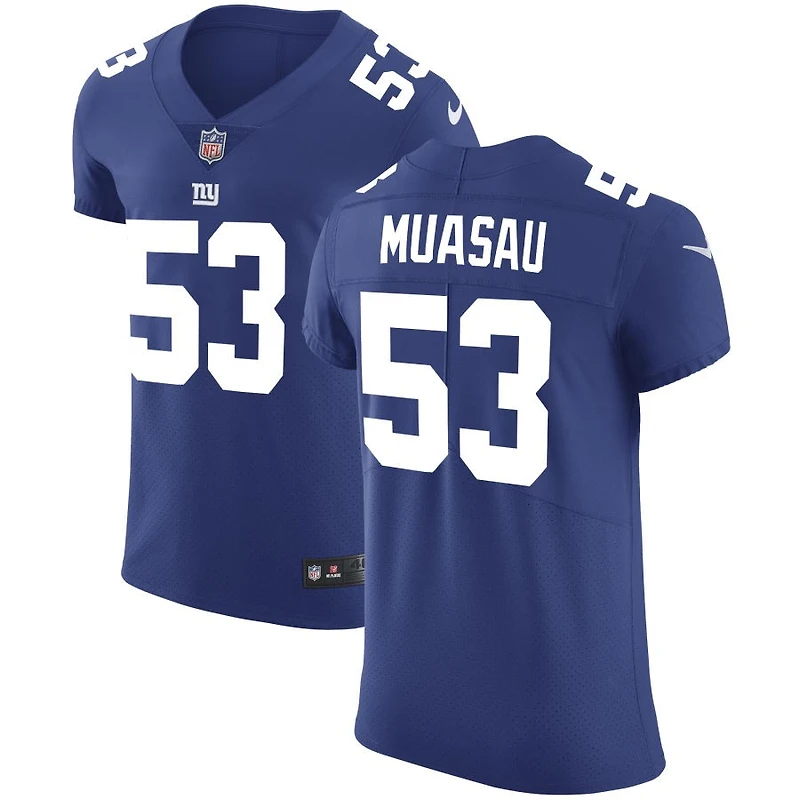 Darius Muasau Men's Nike Royal New York Giants Vapor Untouchable Custom Elite Jersey