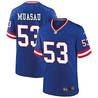 Darius Muasau Men's Nike Royal New York Giants Classic Custom Game Jersey