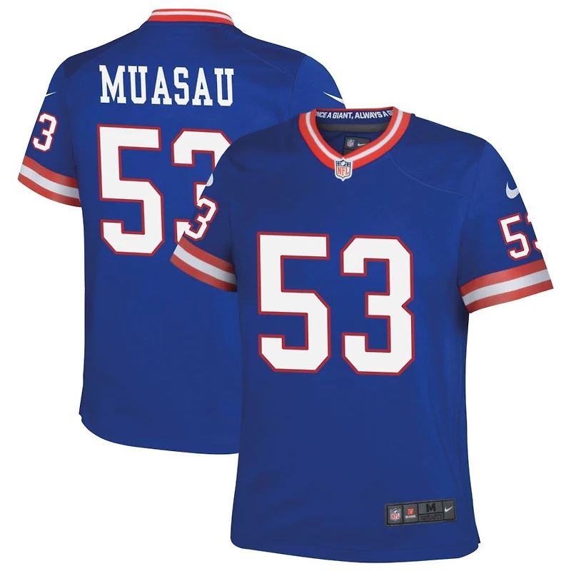 Darius Muasau Youth Nike Royal New York Giants Classic Custom Game Jersey