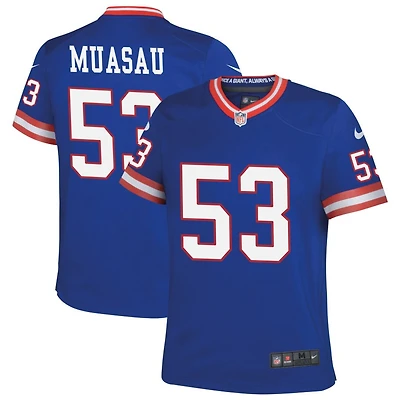 Darius Muasau Youth Nike Royal New York Giants Classic Custom Game Jersey