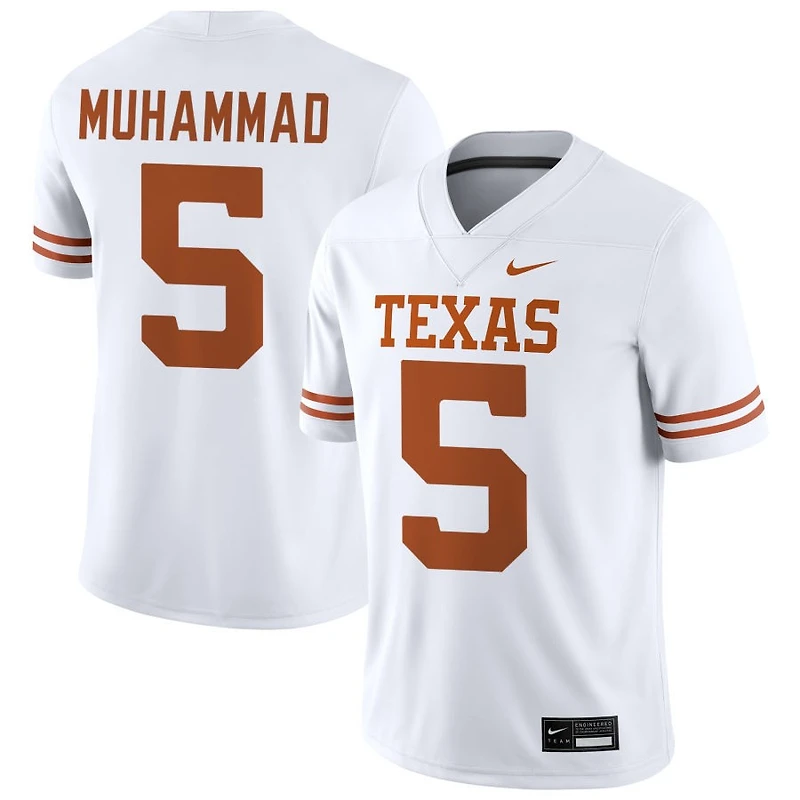 Malik Muhammad Men's Nike White Texas Longhorns NIL Pick-A-Player Game Jersey