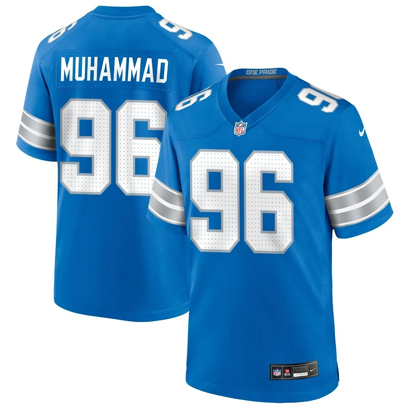 Al-Quadin Muhammad Men's Nike Blue Detroit Lions Custom Game Jersey