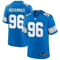 Al-Quadin Muhammad Men's Nike  Blue Detroit Lions Custom Game Jersey