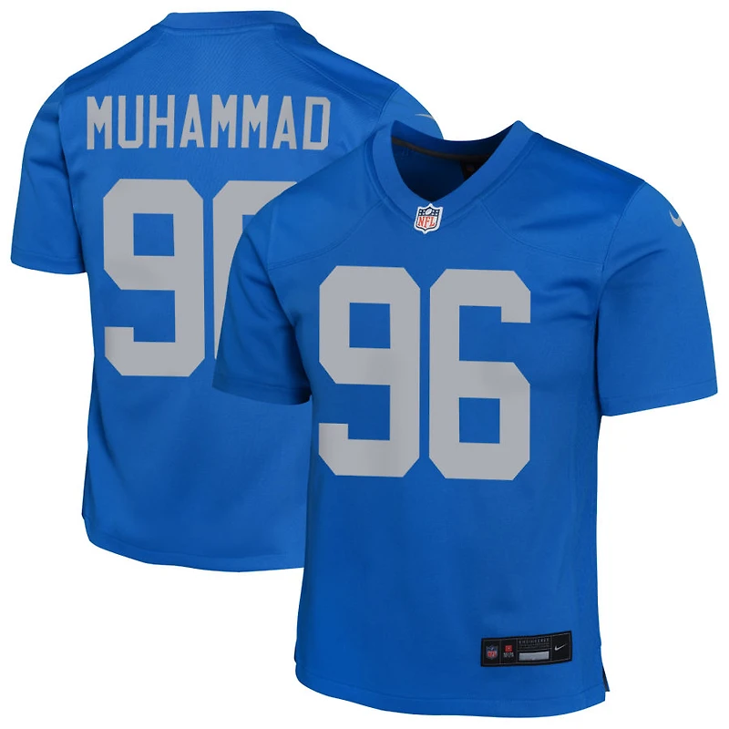 Al-Quadin Muhammad Youth Nike Blue Detroit Lions Alternate Custom Game Jersey