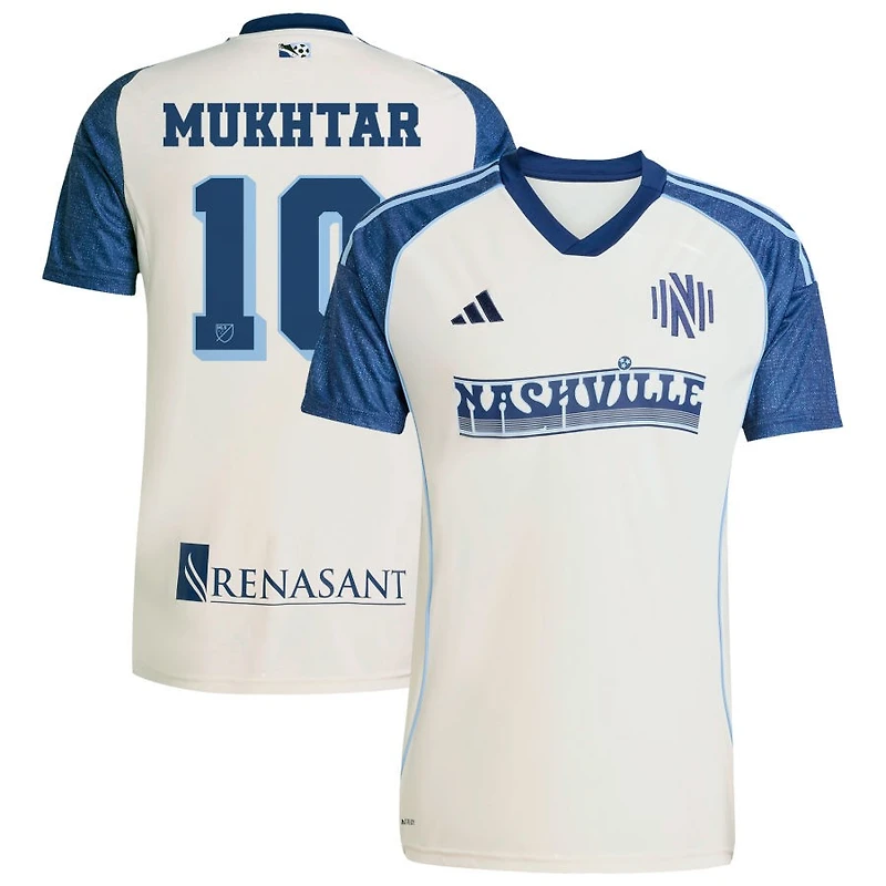 Hany Mukhtar Men's adidas White Nashville SC 2025 Third Replica Custom Jersey
