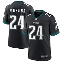 Andrew Mukuba Men's Nike Black Philadelphia Eagles Alternate Custom Game Jersey