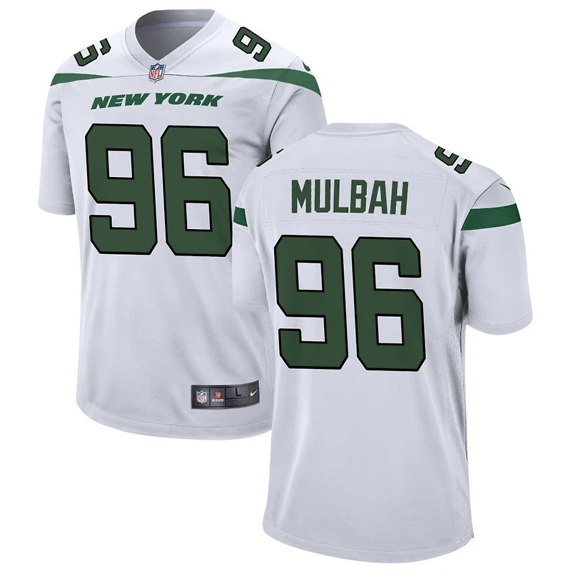 Fatorma Mulbah Men's Nike White New York Jets Custom Game Jersey