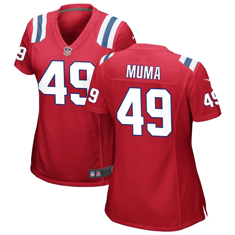 Chad Muma Women's Nike Red New England Patriots Alternate Custom Jersey