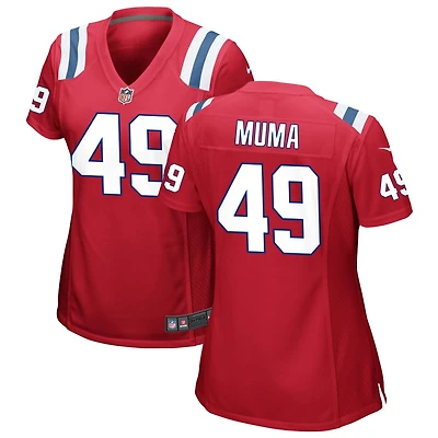 Chad Muma Women's Nike Red New England Patriots Alternate Custom Jersey