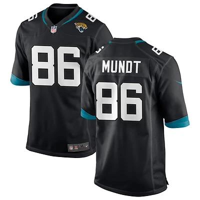 Johnny Mundt Men's Nike Black Jacksonville Jaguars Custom Game Jersey
