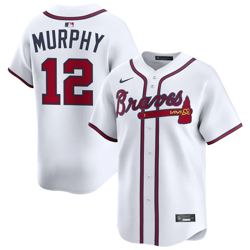 Sean Murphy Men's Nike White Atlanta Braves Home Limited Custom Jersey