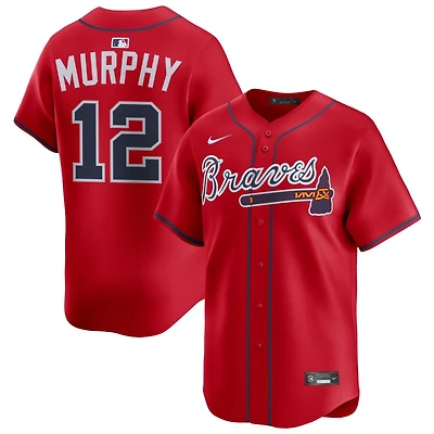 Sean Murphy Men's Nike Red Atlanta Braves Alternate Limited Custom Jersey