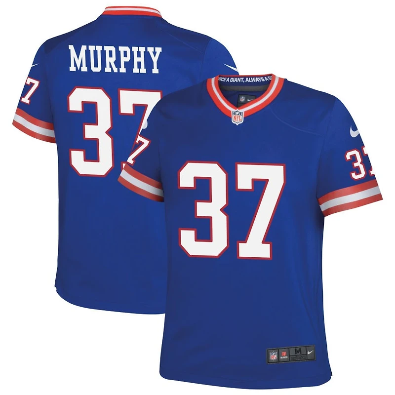 Caleb Murphy Youth Nike Royal New York Giants Classic Custom Game Jersey