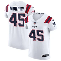 Caleb Murphy Men's Nike White New England Patriots Vapor Elite Custom Jersey