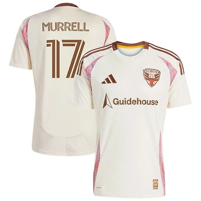 Jacob Murrell Men's adidas  Natural D.C. United 2025 The Soul Kit Replica Custom Jersey