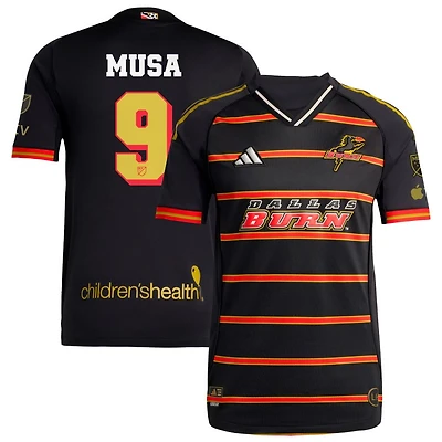 Petar Musa Men's adidas Black FC Dallas 2025 Third Authentic Custom Jersey