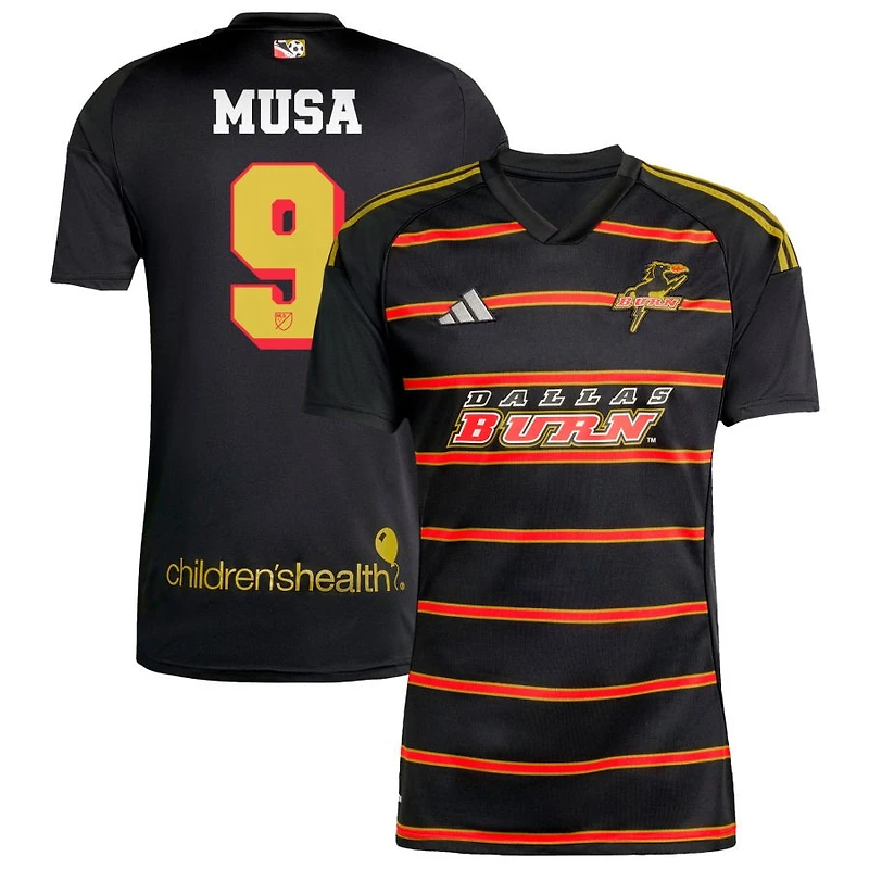 Petar Musa Men's adidas Black FC Dallas 2025 Third Replica Custom Jersey