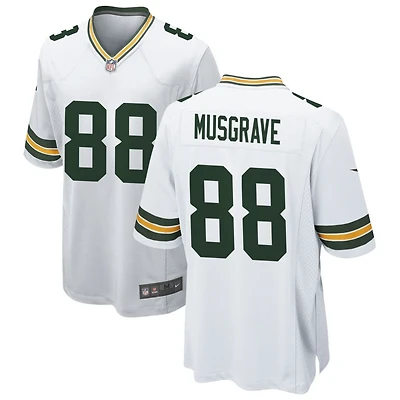 Luke Musgrave Men's Nike White Green Bay Packers Custom Game Jersey