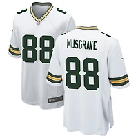 Luke Musgrave Men's Nike White Green Bay Packers Custom Game Jersey