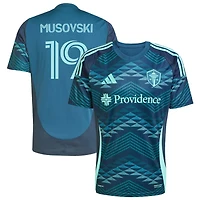 Danny Musovski Men's adidas  Blue Seattle Sounders FC 2025 The Salish Sea Kit Replica Custom Jersey