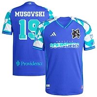 Danny Musovski Men's adidas Blue Seattle Sounders FC 2025 Third Authentic Custom Jersey
