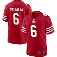 Malik Mustapha Men's Nike Scarlet San Francisco 49ers Custom Jersey