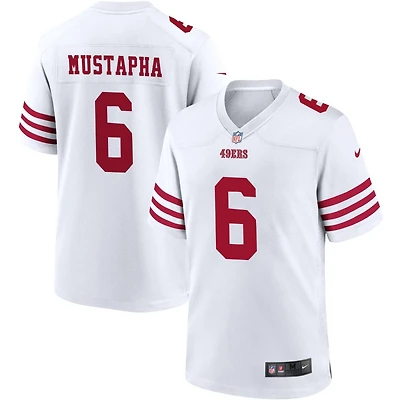 Malik Mustapha Men's Nike White San Francisco 49ers Game Custom Player Jersey