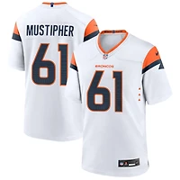 Sam Mustipher Men's Nike  White Denver Broncos Mile High Collection Custom Game Jersey