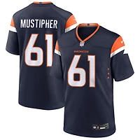 Sam Mustipher Men's Nike  Navy Denver Broncos Alternate Mile High Collection Custom Game Jersey