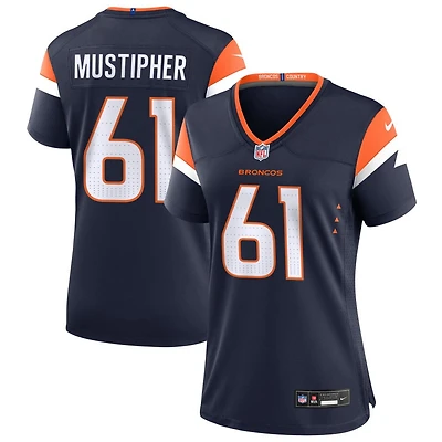 Sam Mustipher Women's Nike  Navy Denver Broncos Alternate Mile High Collection Custom Game Jersey