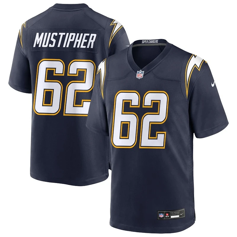 Sam Mustipher Men's Nike Navy Los Angeles Chargers Alternate Super Chargers Game Custom Jersey