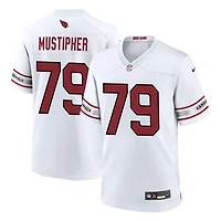 PJ Mustipher Men's Nike White Arizona Cardinals Custom Game Jersey