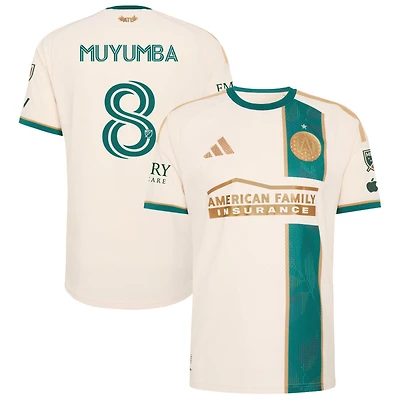 Tristan Muyumba Men's adidas Tan Atlanta United FC 2026 Spirit Of '96 On-Field Authentic Patch Custom Jersey