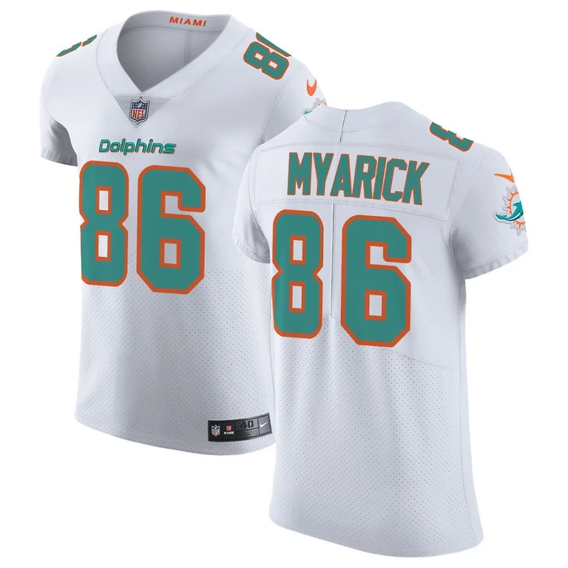 Chris Myarick Men's Nike White Miami Dolphins Vapor Untouchable Elite Custom Jersey