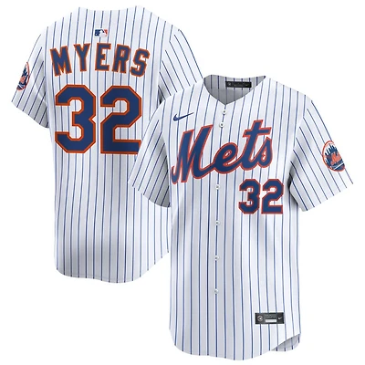 Tobias Myers Men's Nike White New York Mets Home Limited Custom Jersey