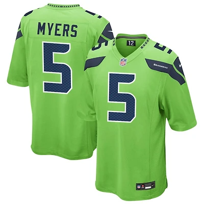 Jason Myers Men's Nike Neon Green Seattle Seahawks Alternate Custom Game Jersey